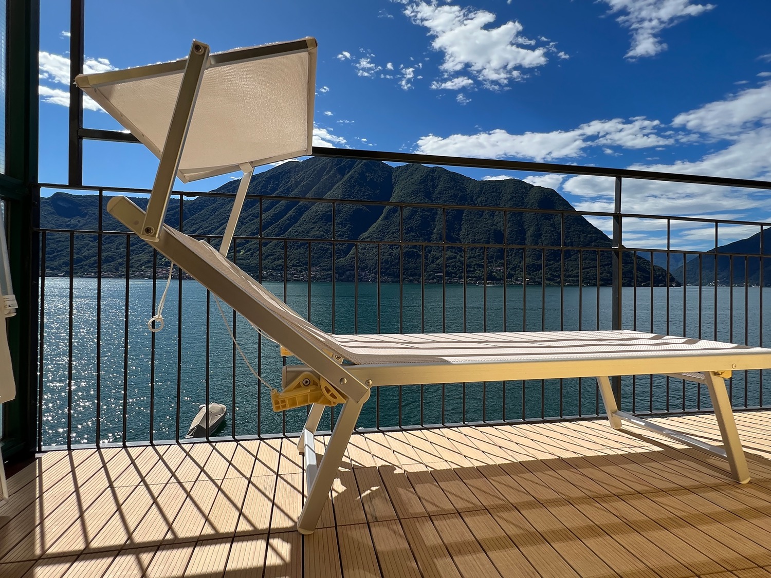 Blue sky and wooden fence under cloudy sky