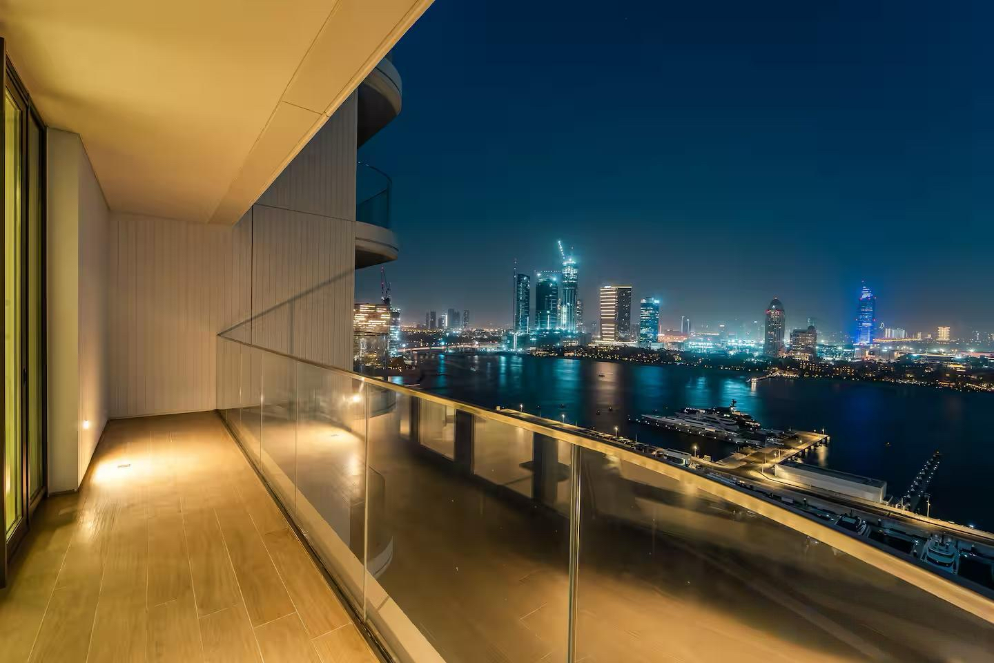 Blue sky over cityscape