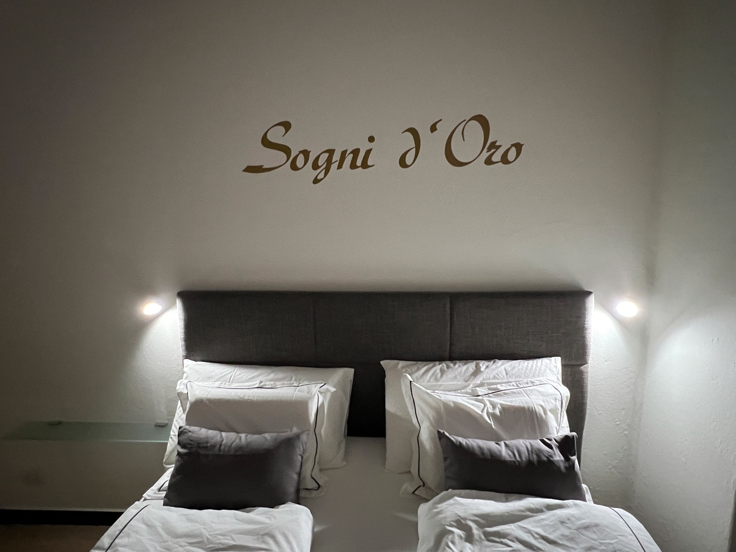 Bedroom setup includes furniture and accessories