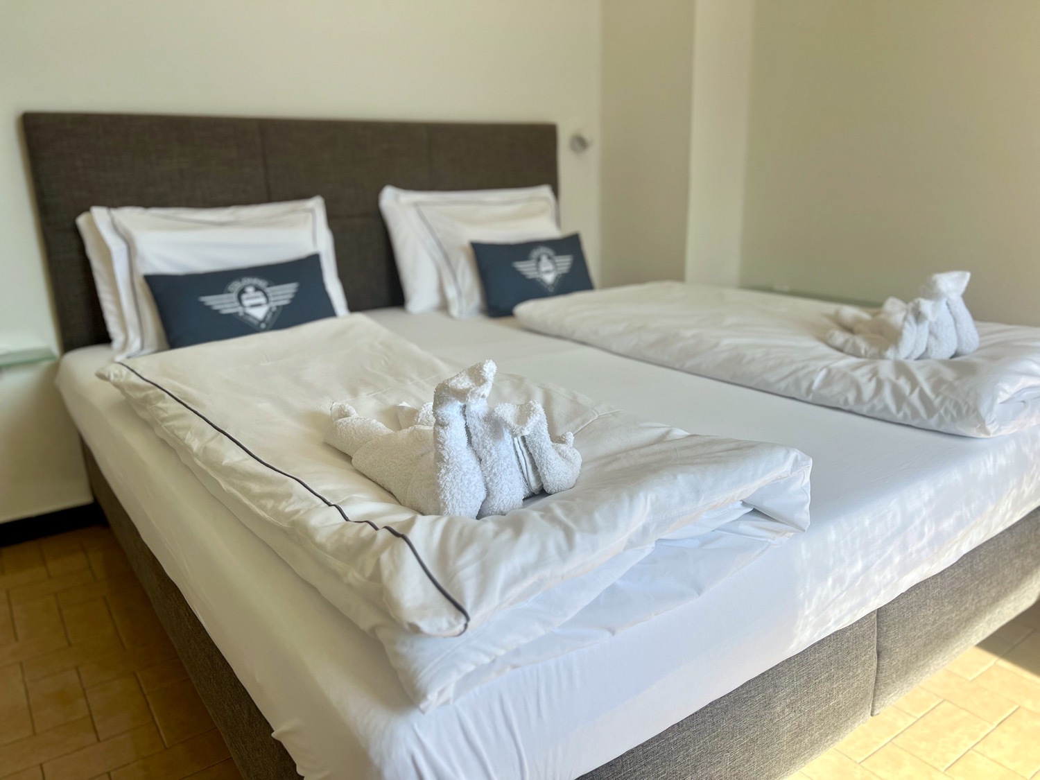 Cozy bedroom with furniture