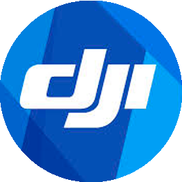 dji blie round logo with white 