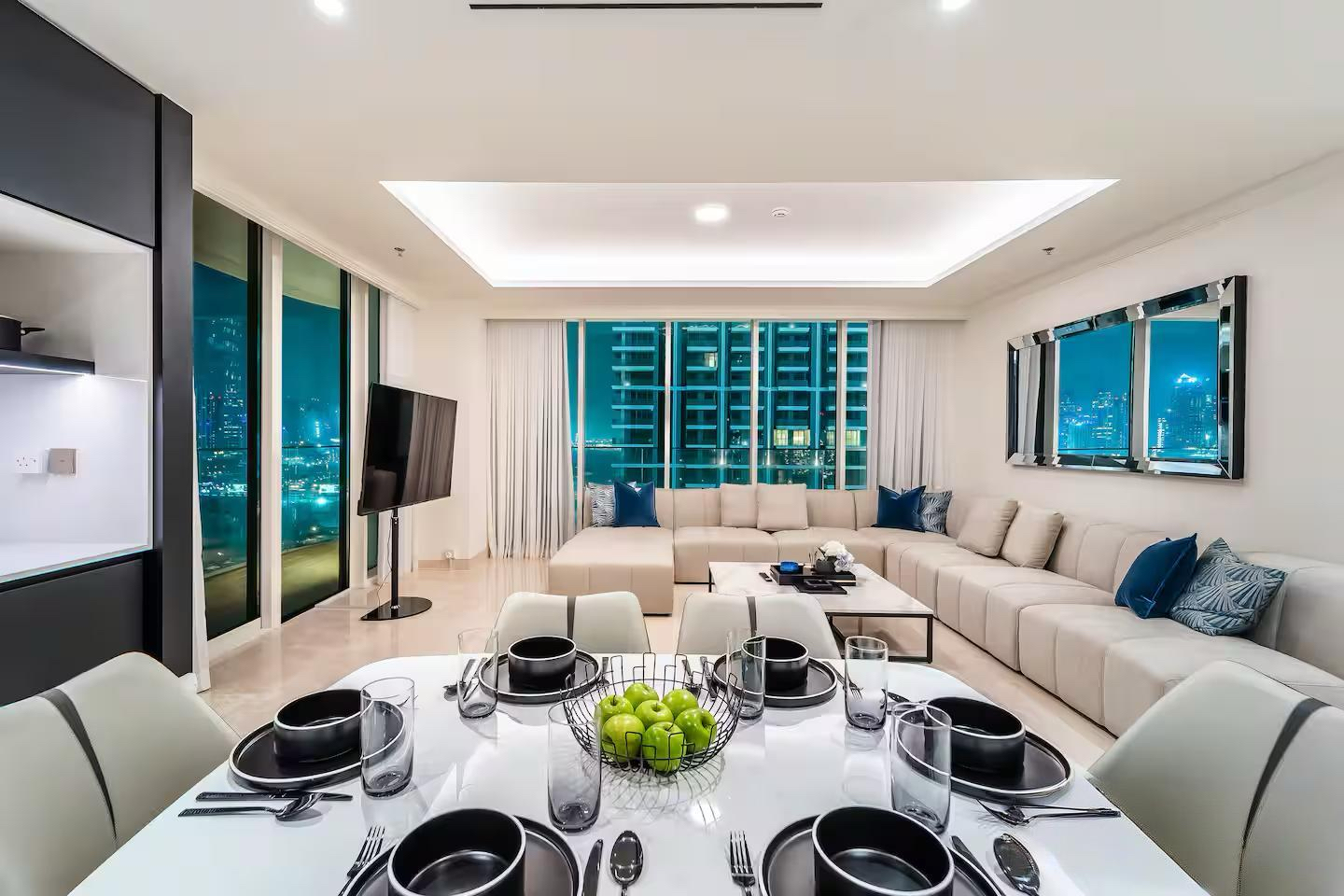 Furniture, structure, window in living room portal