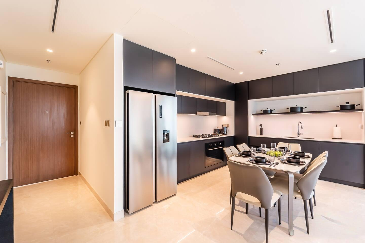 Wooden furniture with structure and cabinet doors