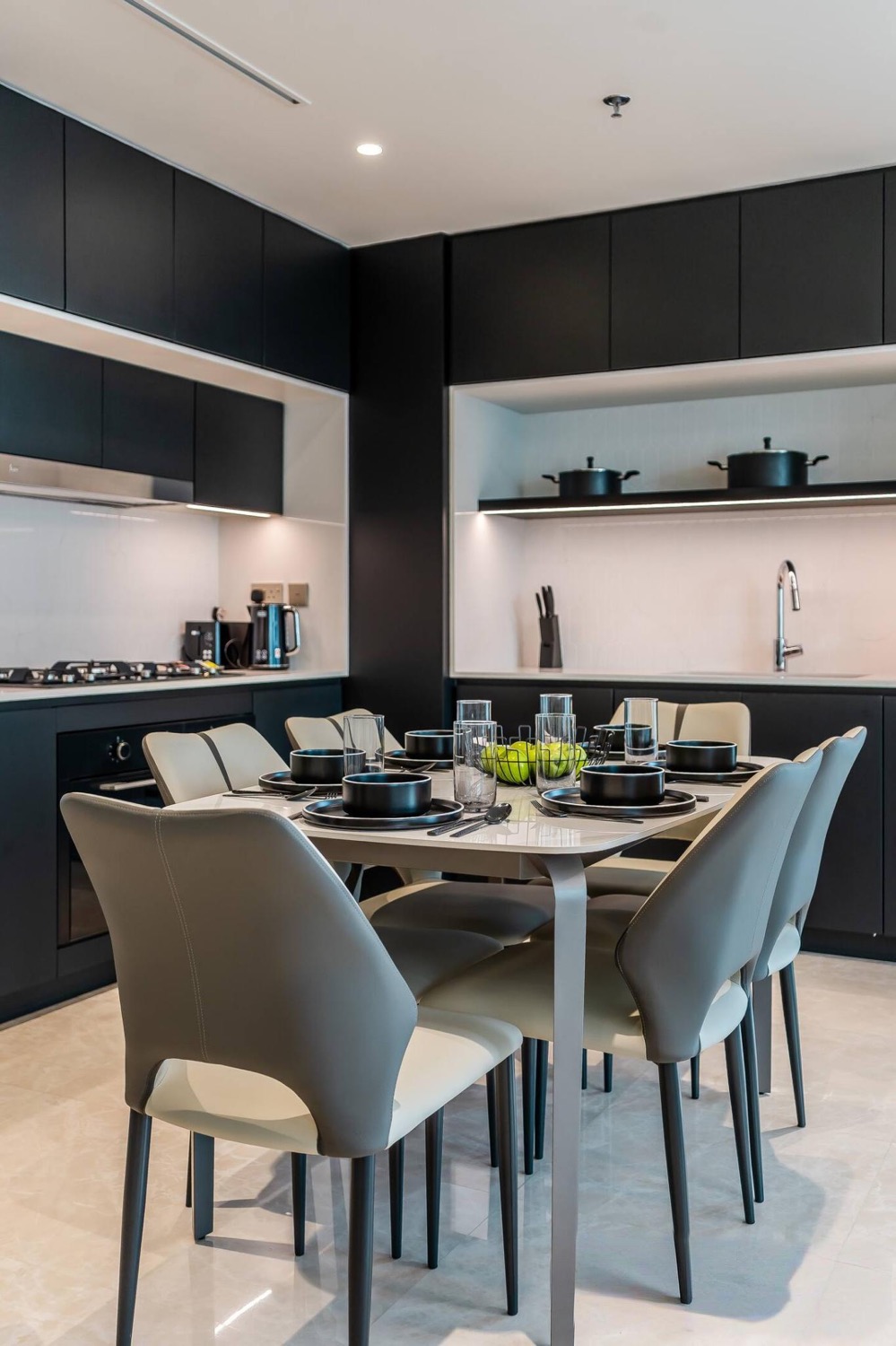 Cozy kitchen with wooden cabinetry