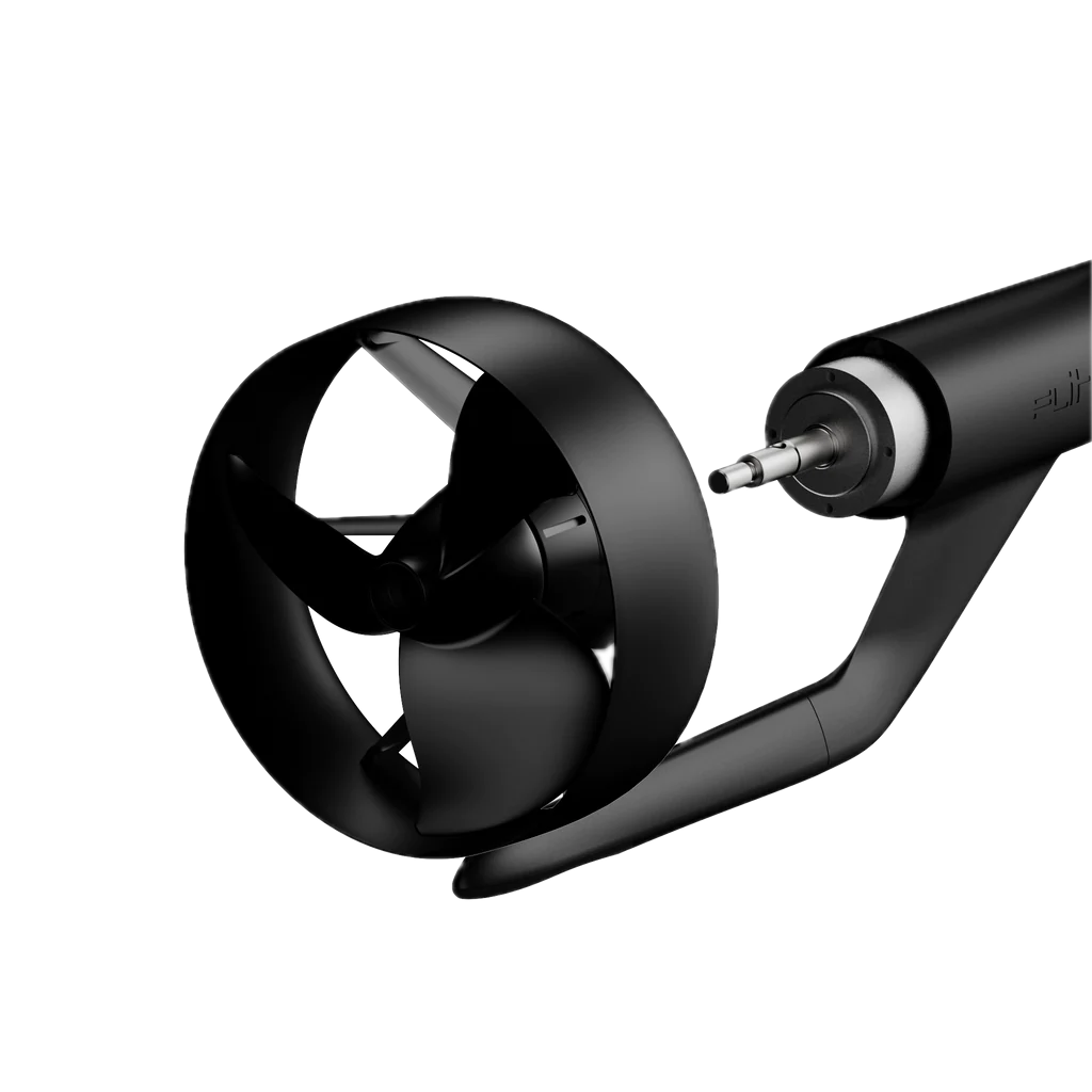 Black flie proppeler with prop guard