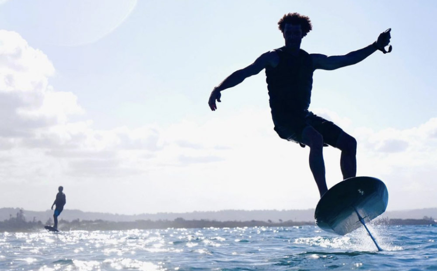 Outdoor sports group on cloudy day