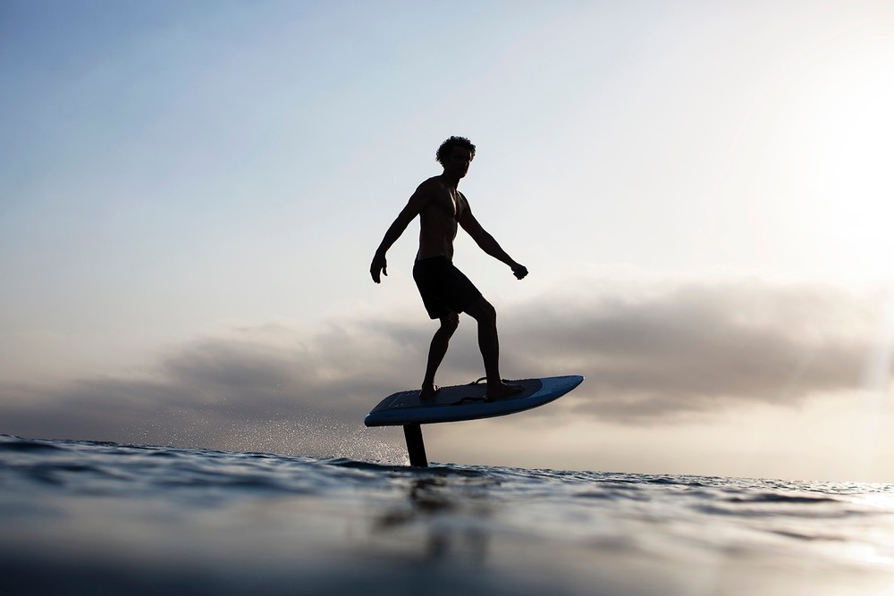 Person surfing on watersport