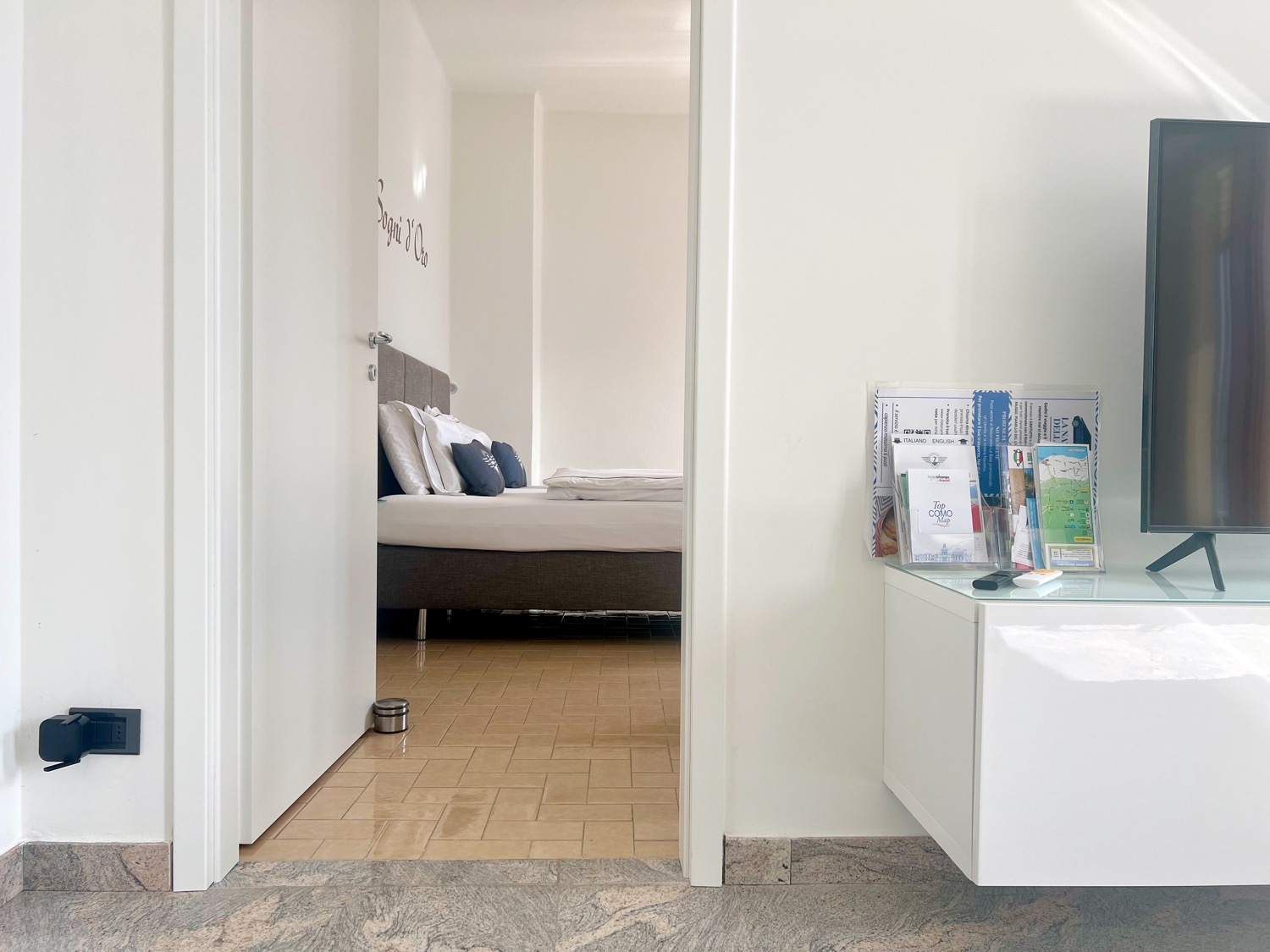 Interior bedroom with furniture and bedding
