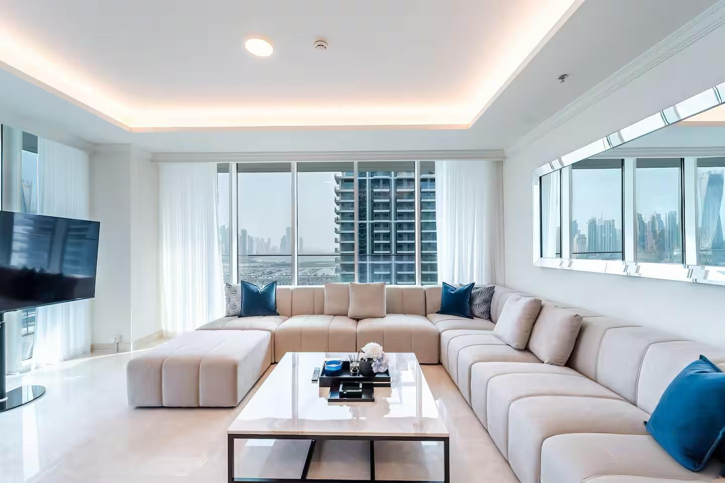 Interior room with furniture and portal