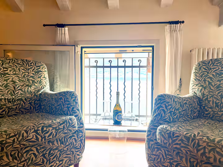 Curtain over pillow, structure holds tool